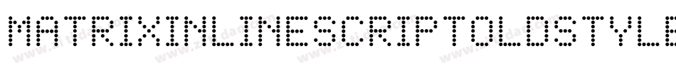 MatrixInlineScriptOldstyle Regular字体转换